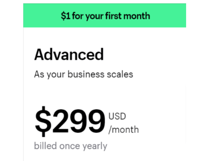 Advanced Plan ($299 per month)