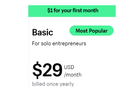 Basic Plan ($29 per month)
