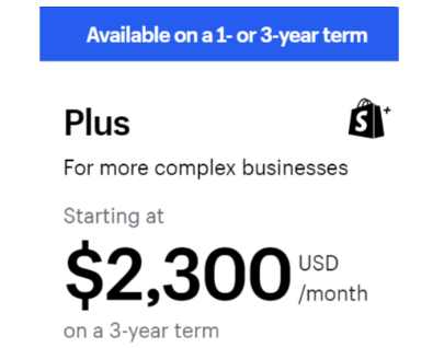 Plus Plan ($2,300 per month)
