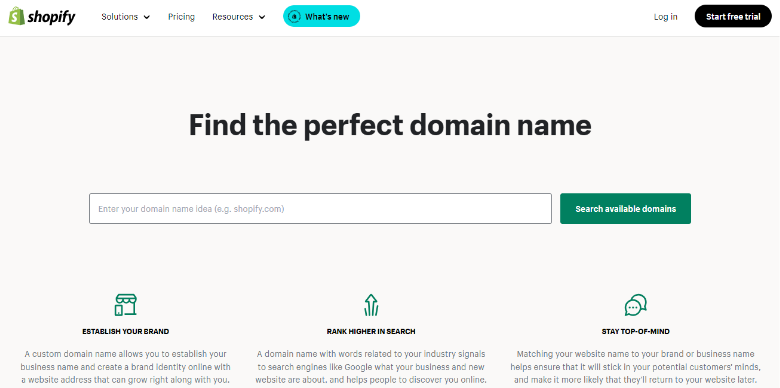 Shopify Domain Name
