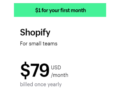 Shopify Plan ($79 per month)