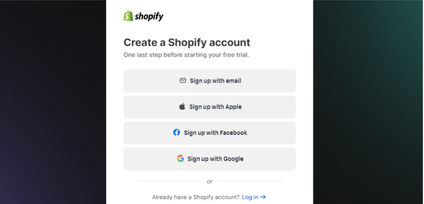 Set Up Your Shopify Account 