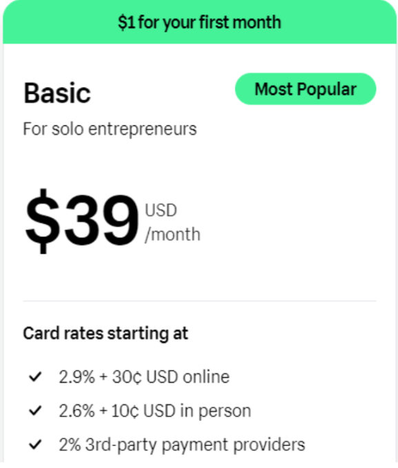 Shopify Basic Plan