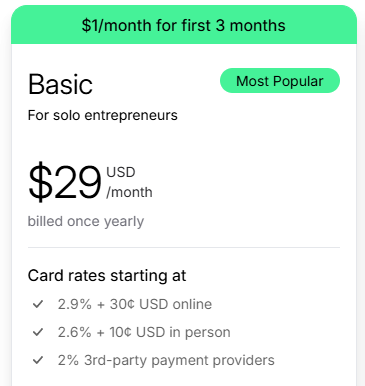 Basic Plan ($29 per month)